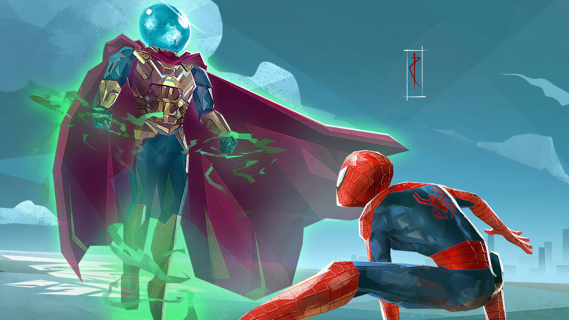 Mysterio And Spider-Man Wallpaper
