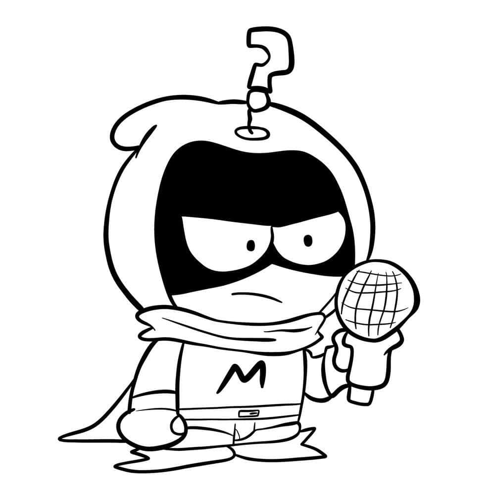 Mysterion Holding Microphone Wallpaper