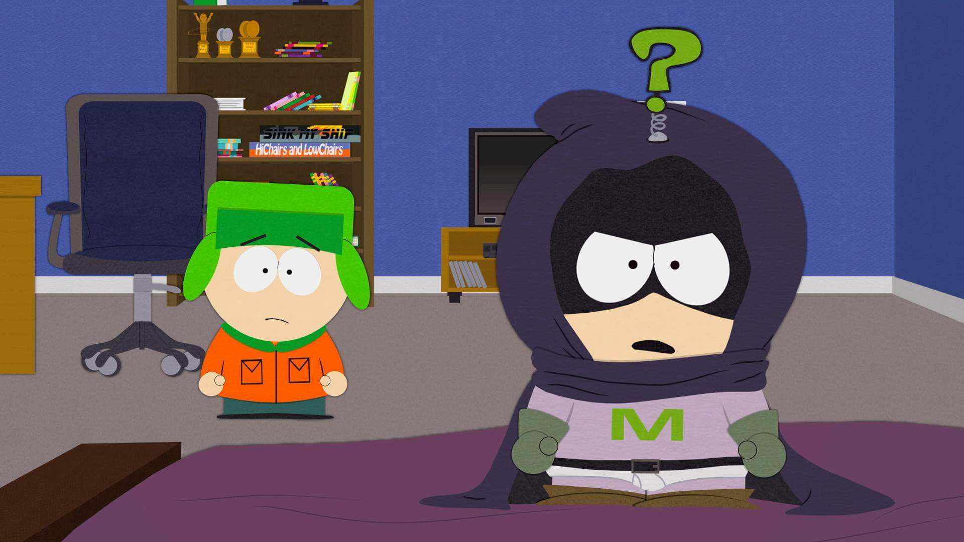 Mysterionand Kylein South Park Room Wallpaper
