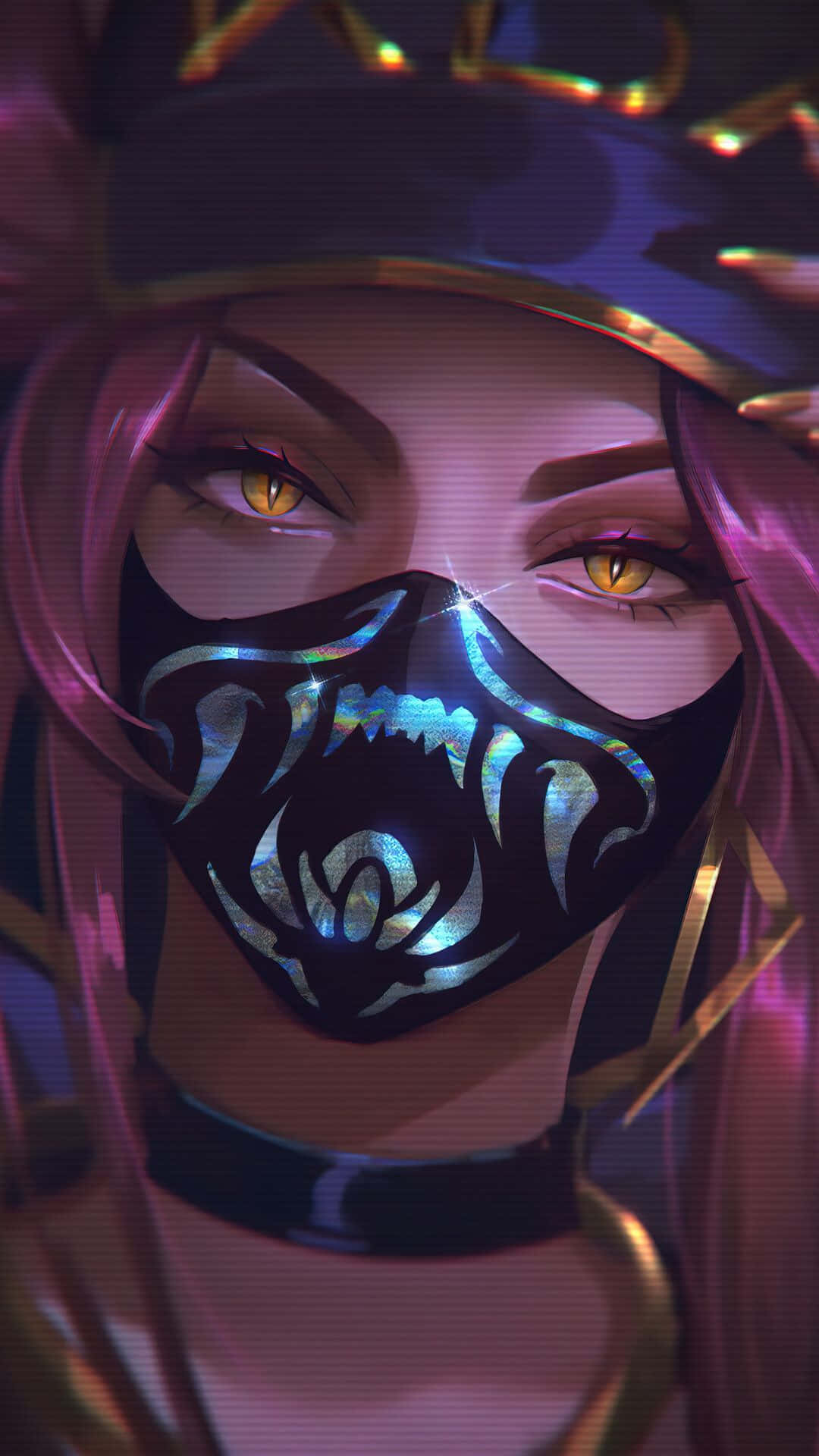 Akali Misterius Dengan Topeng Wallpaper