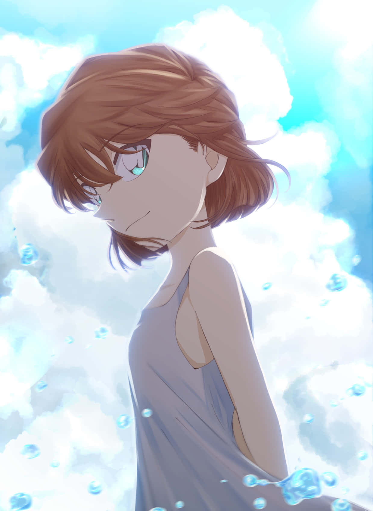 Mysterious And Intelligent Ai Haibara From Detective Conan Wallpaper