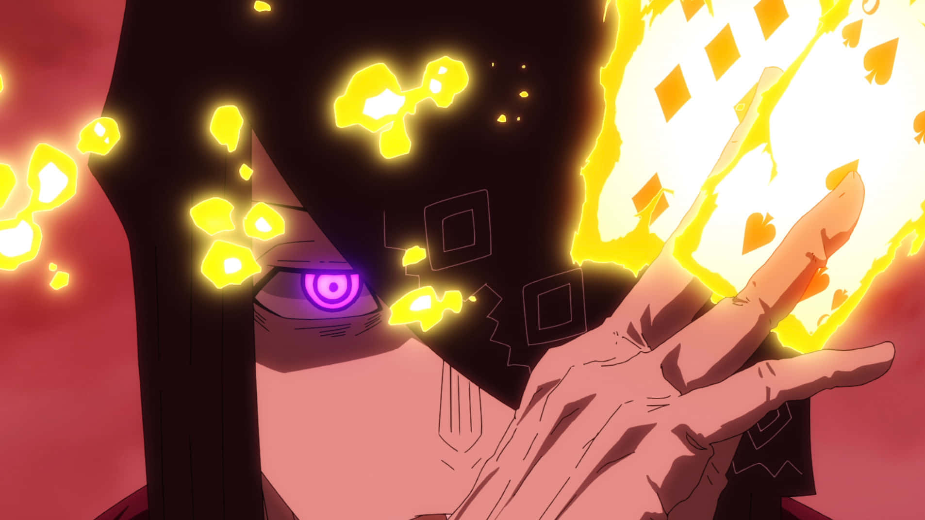Mysterious And Intriguing Character Joker From Fire Force Wallpaper