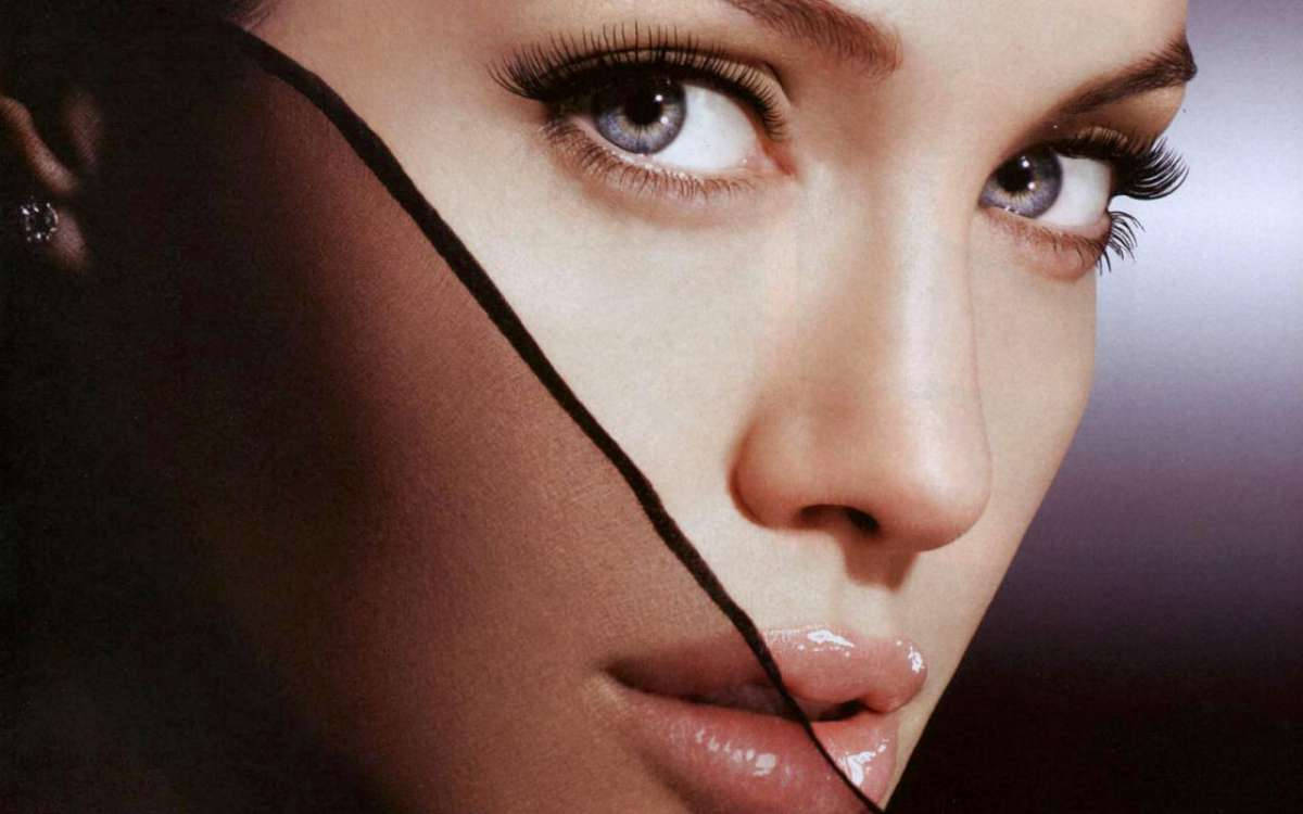 Mysterious Angelina Jolie Close-up