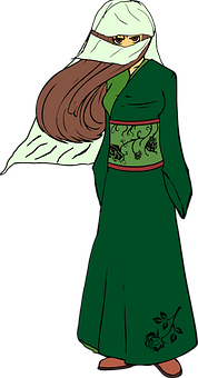 Mysterious_ Anime_ Character_ Green_ Robe PNG