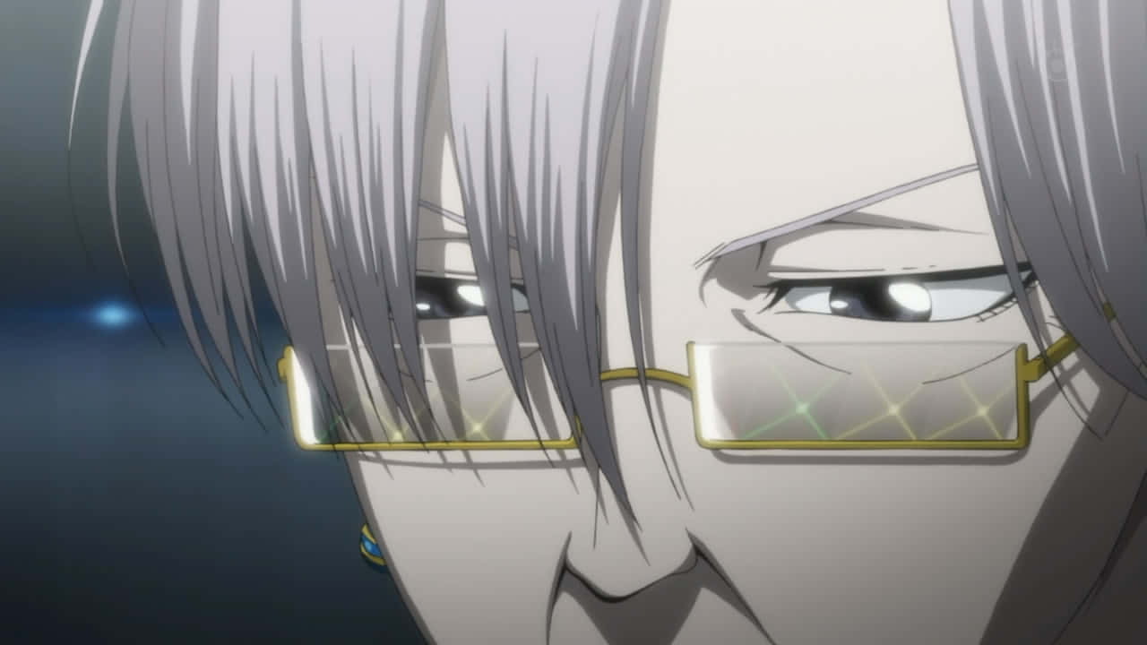 Mysterious Anime Characterwith Glasses Wallpaper