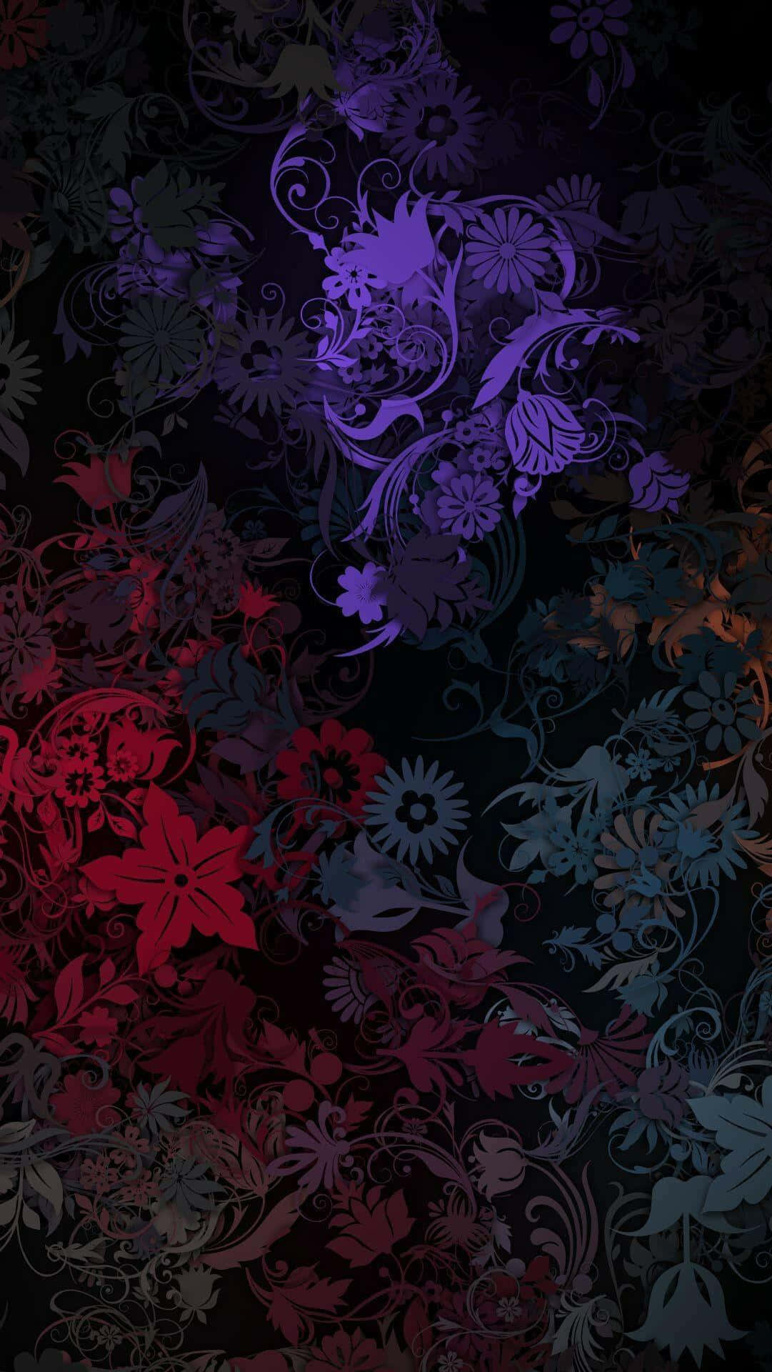 Mysterious Beauty Of A Dark Flower Wallpaper