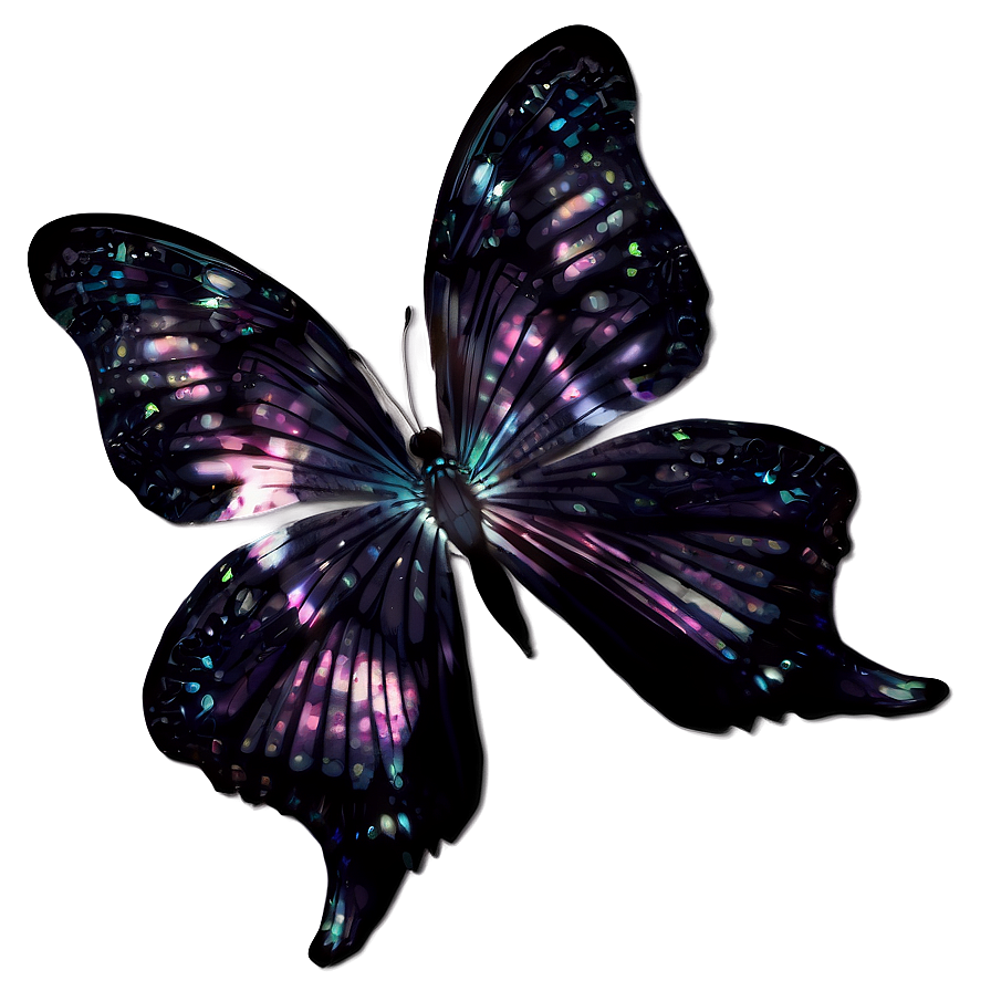 Mysterious Black Butterfly Png Rtg80 PNG