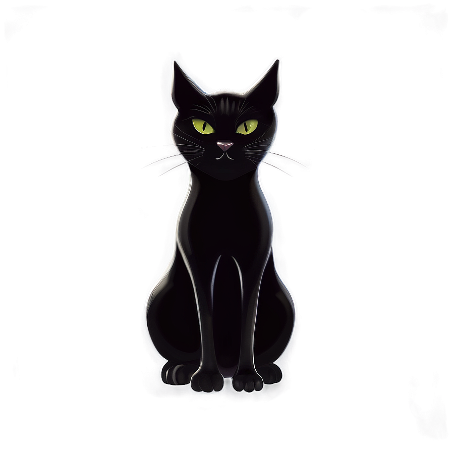 Mysterious Black Cat Png Uyt34 PNG