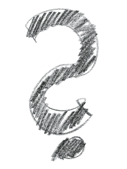 Mysterious Black Question Mark PNG