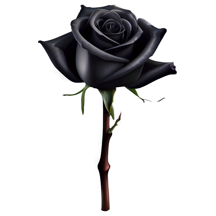 Mysterious Black Roses Png 2 PNG