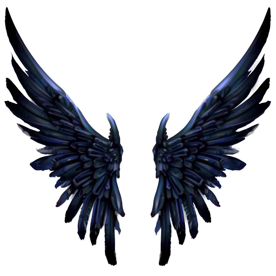 Download Mysterious Black Wings Art Png 69 | Wallpapers.com