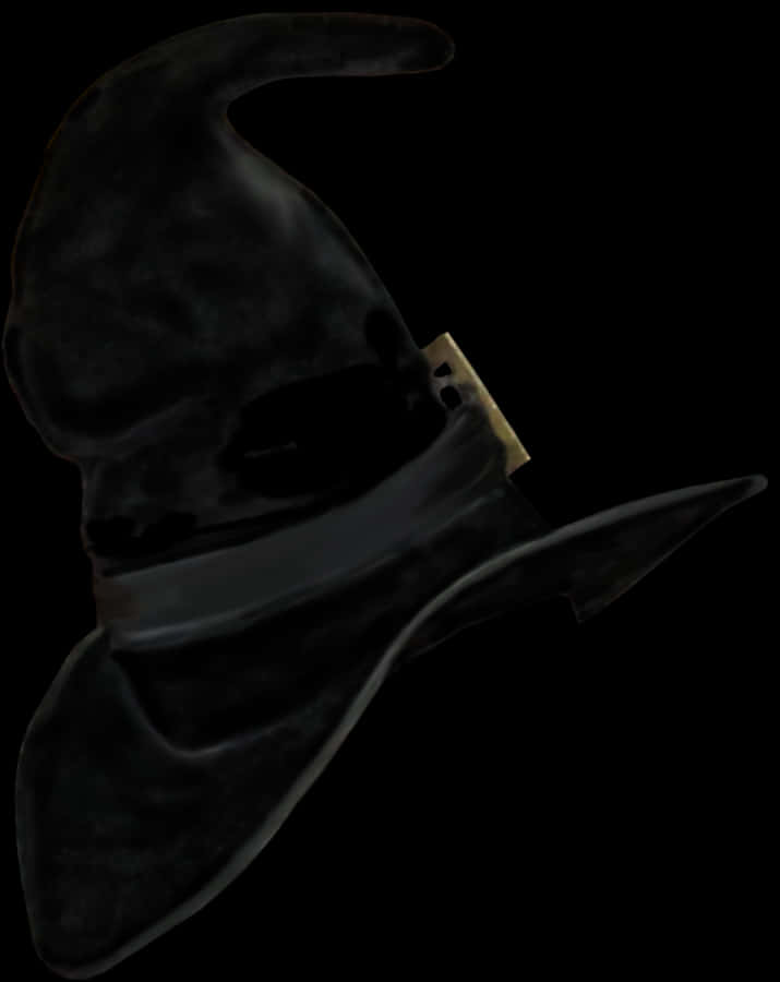 Mysterious Black Witch Hat PNG