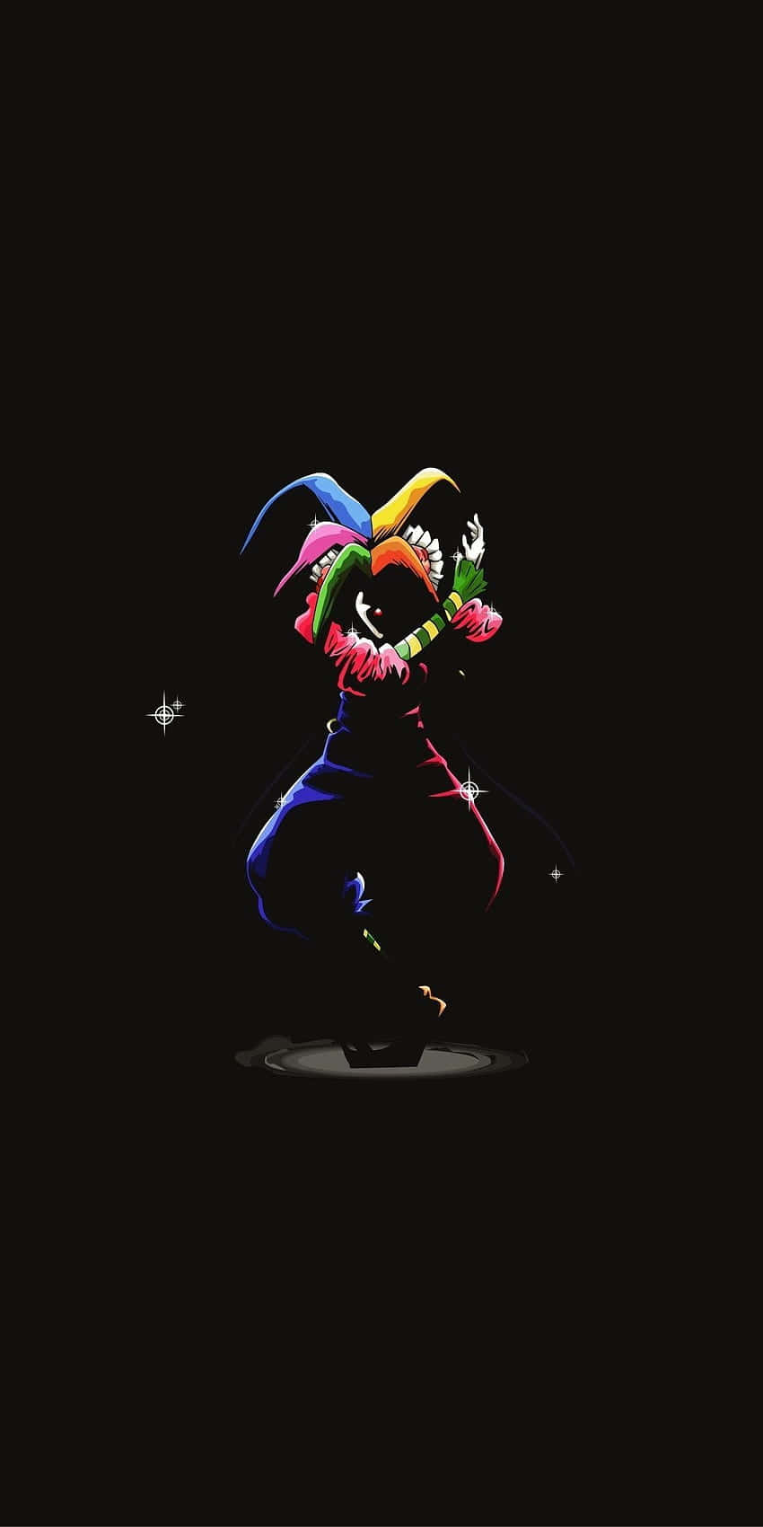 Mysterious_ Clown_in_ Darkness Wallpaper