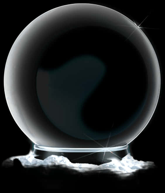Mysterious Crystal Ballwith Question Mark PNG