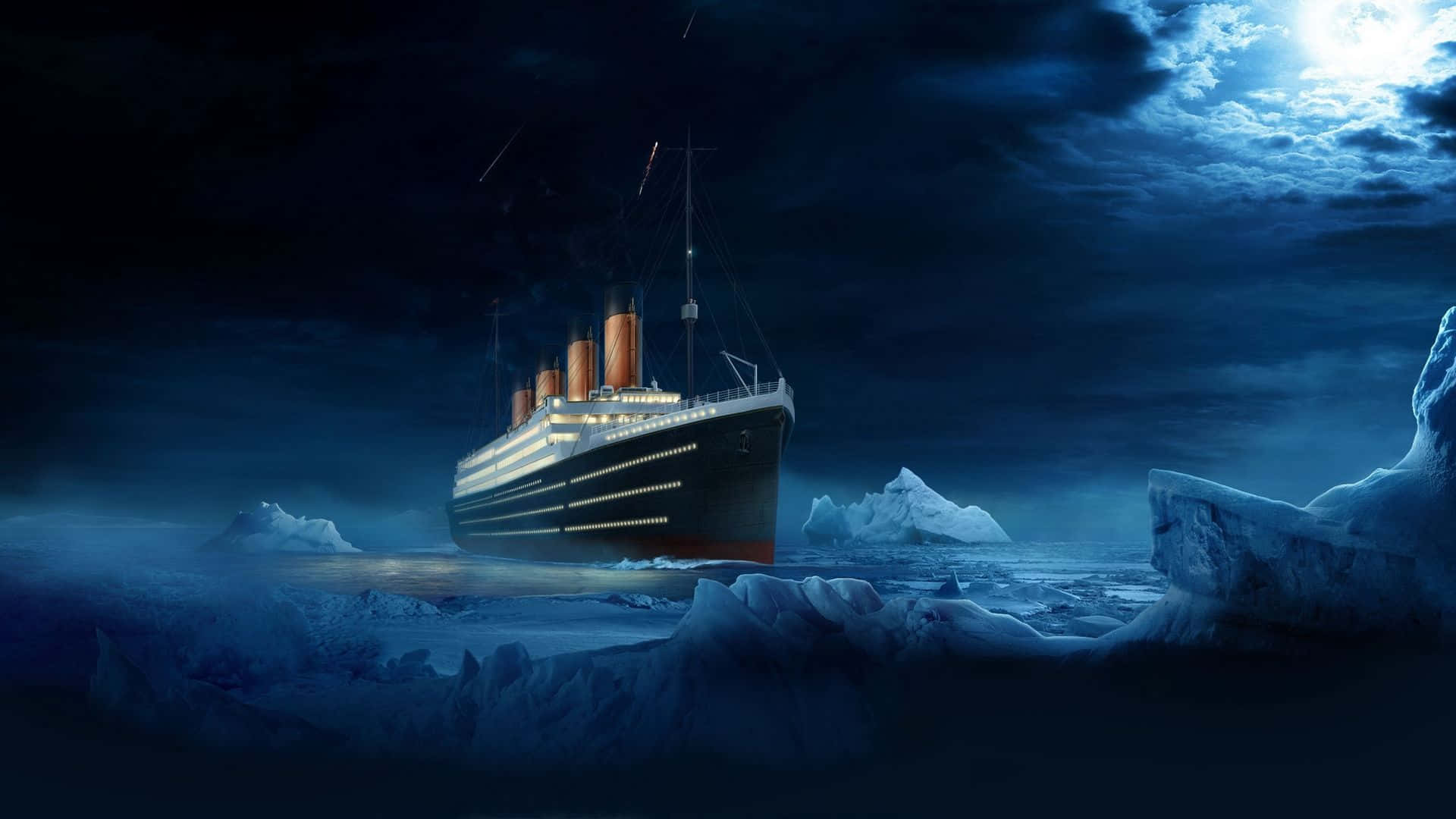 Mysterious Depth: Titanic's Resting Place Wallpaper