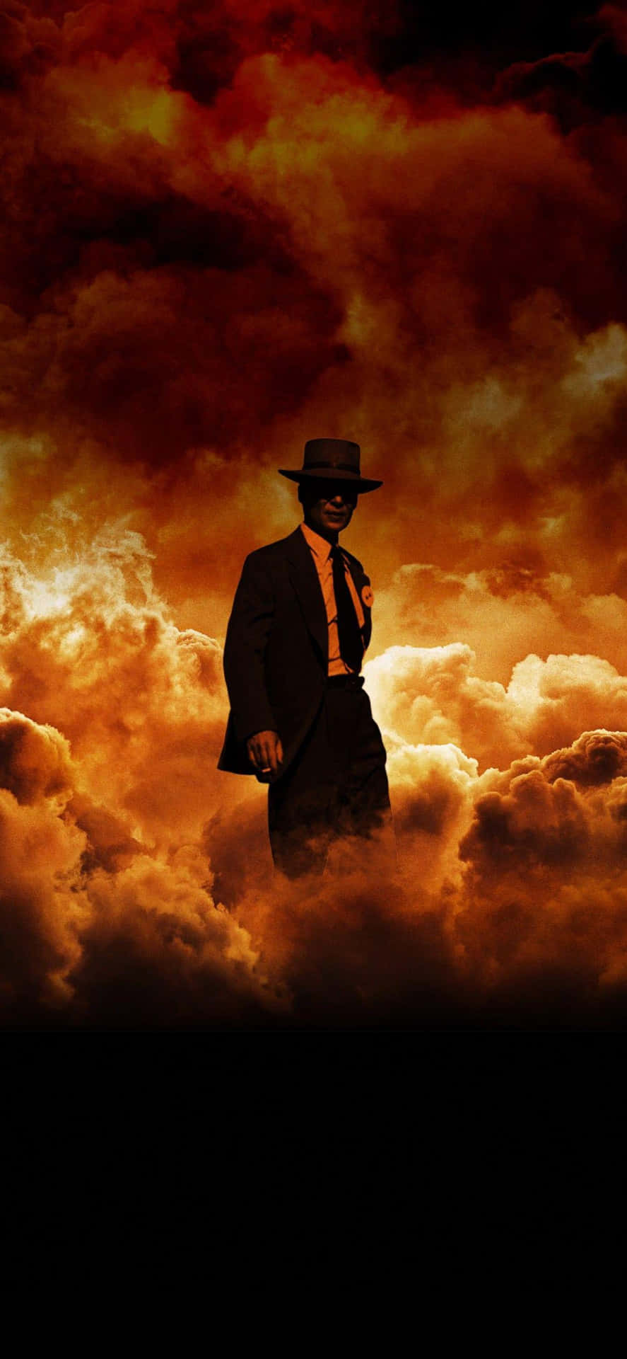 Mysterious_ Figure_ Amidst_ Fiery_ Clouds Wallpaper