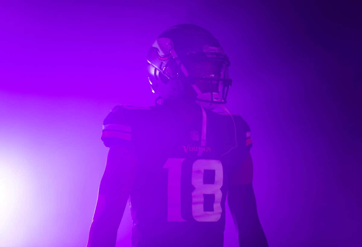 Mysterious Football Player Silhouette Wallpaper