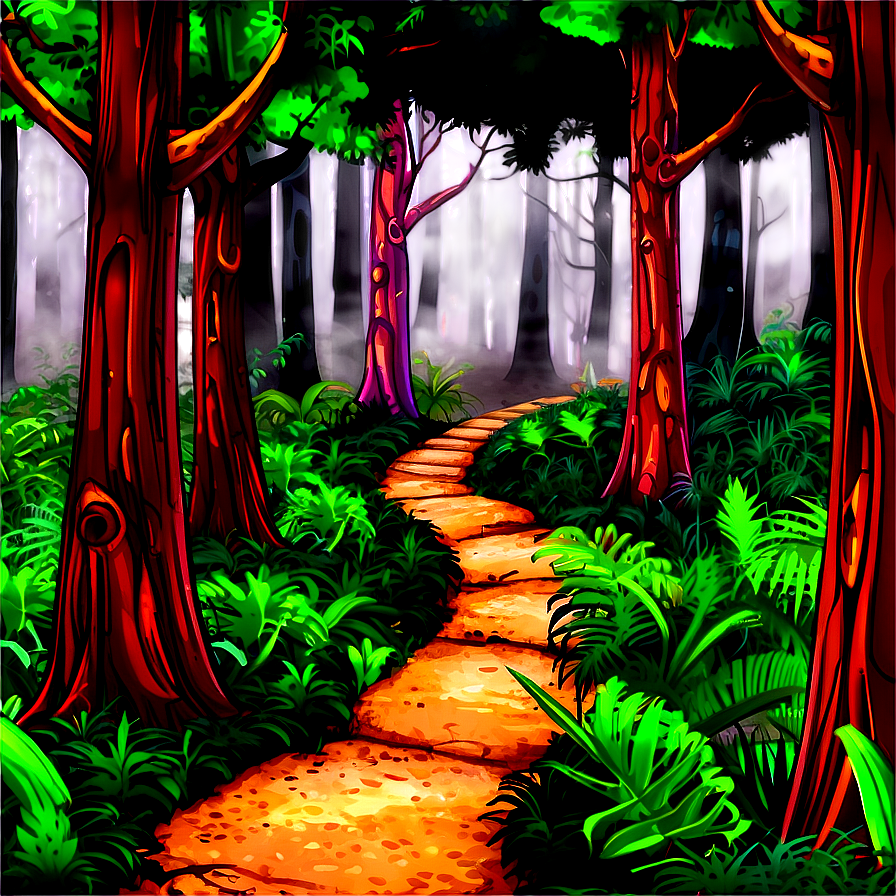 Mysterious Forest Path Png Tus PNG