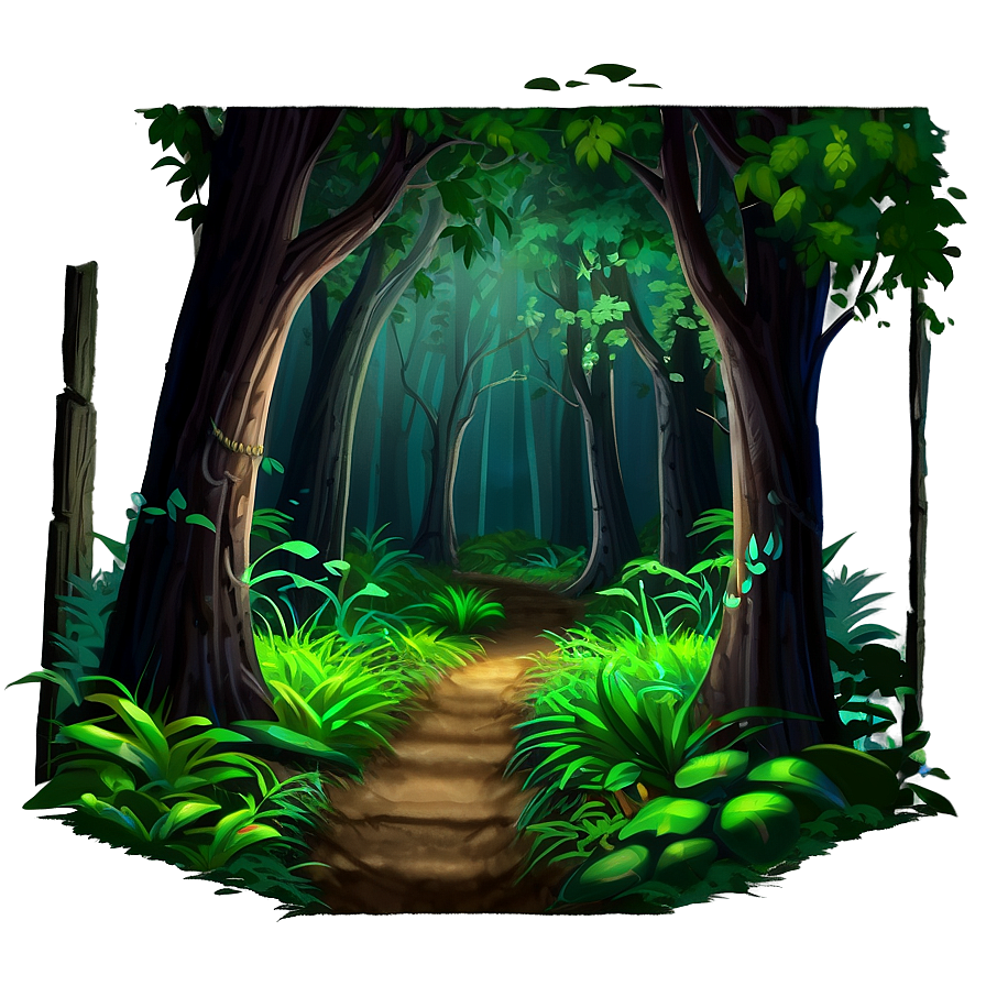 Mysterious Forest Path Png Vsu4 PNG