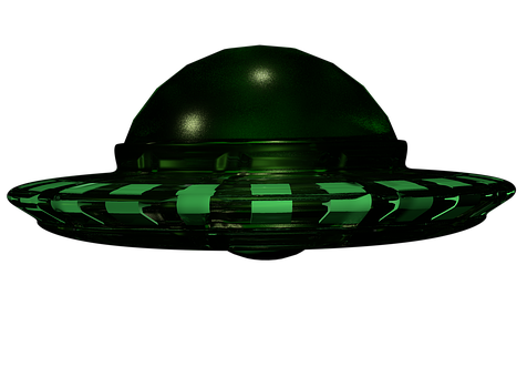 Mysterious_ Green_ U F O PNG