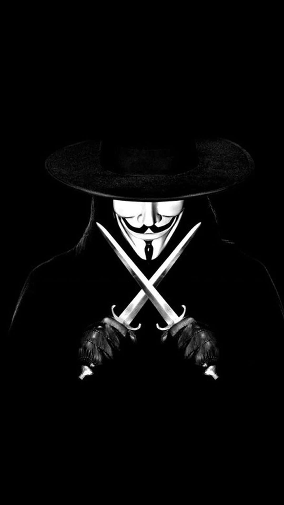 Figur Hacker Misterius Tanpa Nama Wallpaper