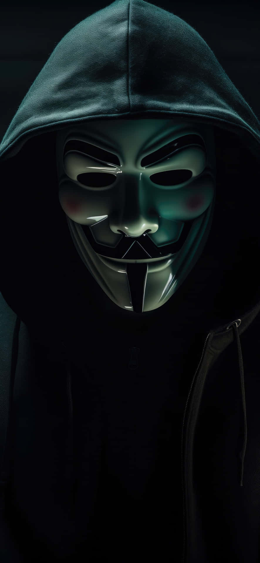 Mysterious_ Hacker_in_ V_for_ Vendetta_ Mask Wallpaper