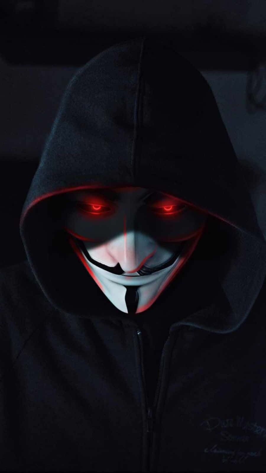 Mysterious_ Hacker_with_ Red_ Eyes Wallpaper
