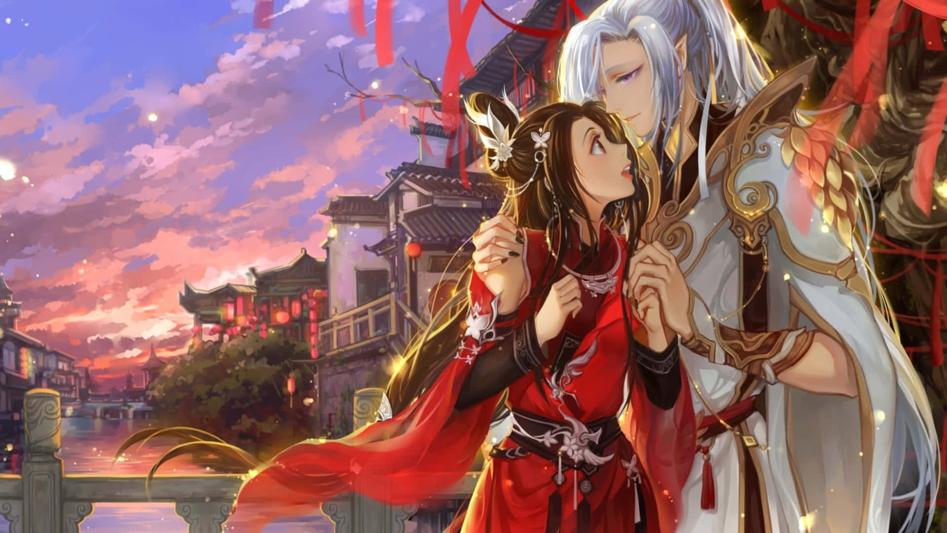 Mysterious Love In A Fantasy World Wallpaper