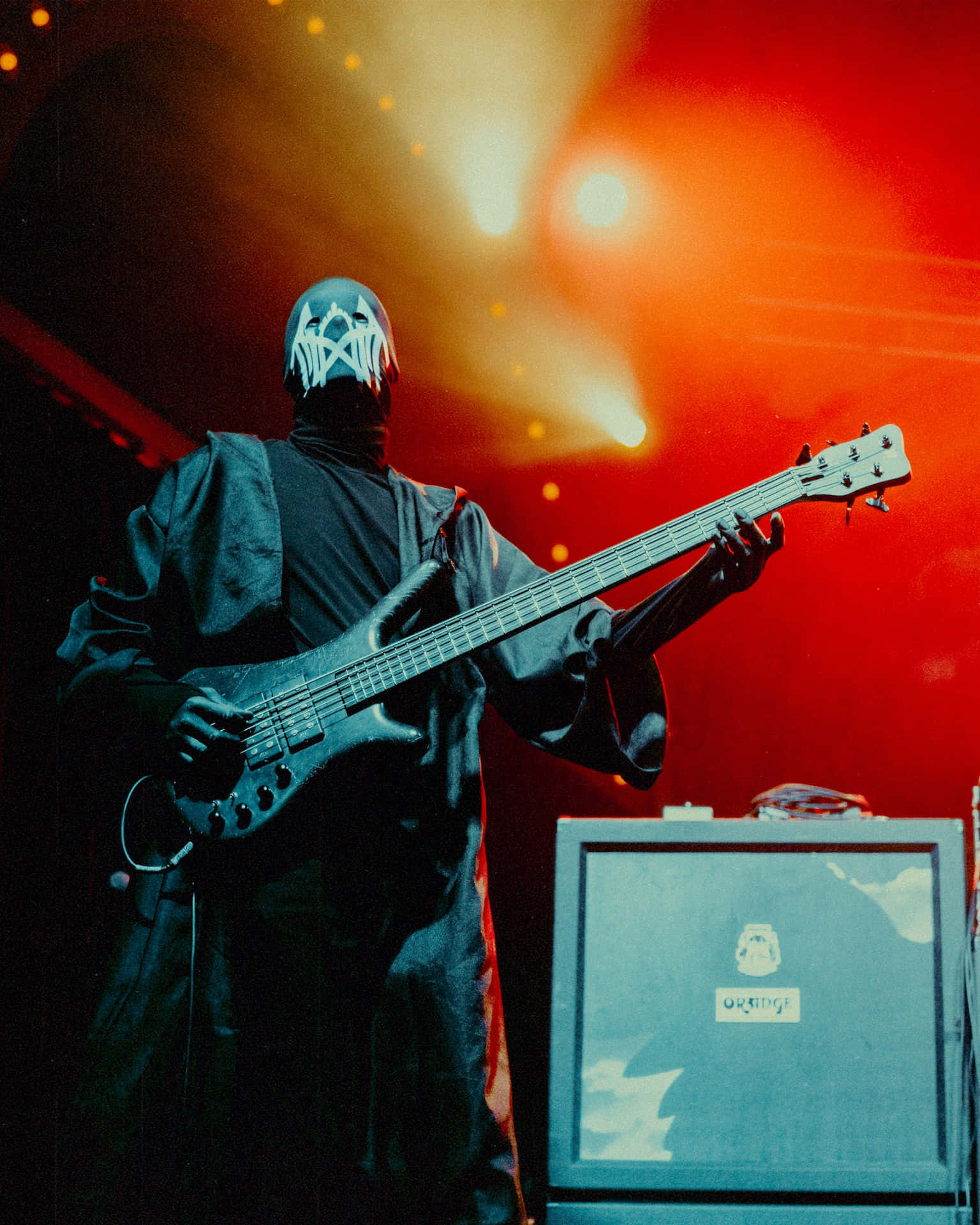 Mysterious_ Masked_ Guitarist_ On_ Stage.jpg Wallpaper