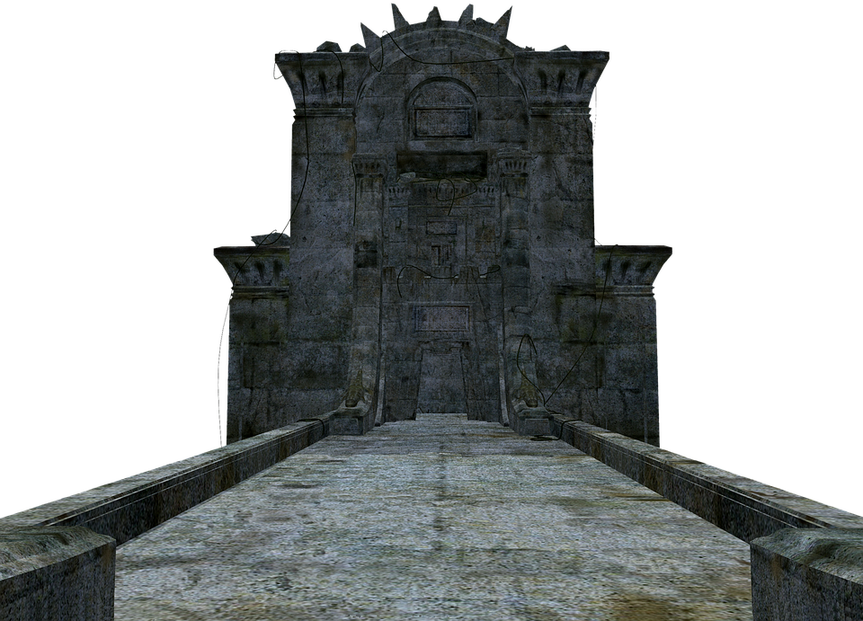 Mysterious Medieval Castle Gateway PNG