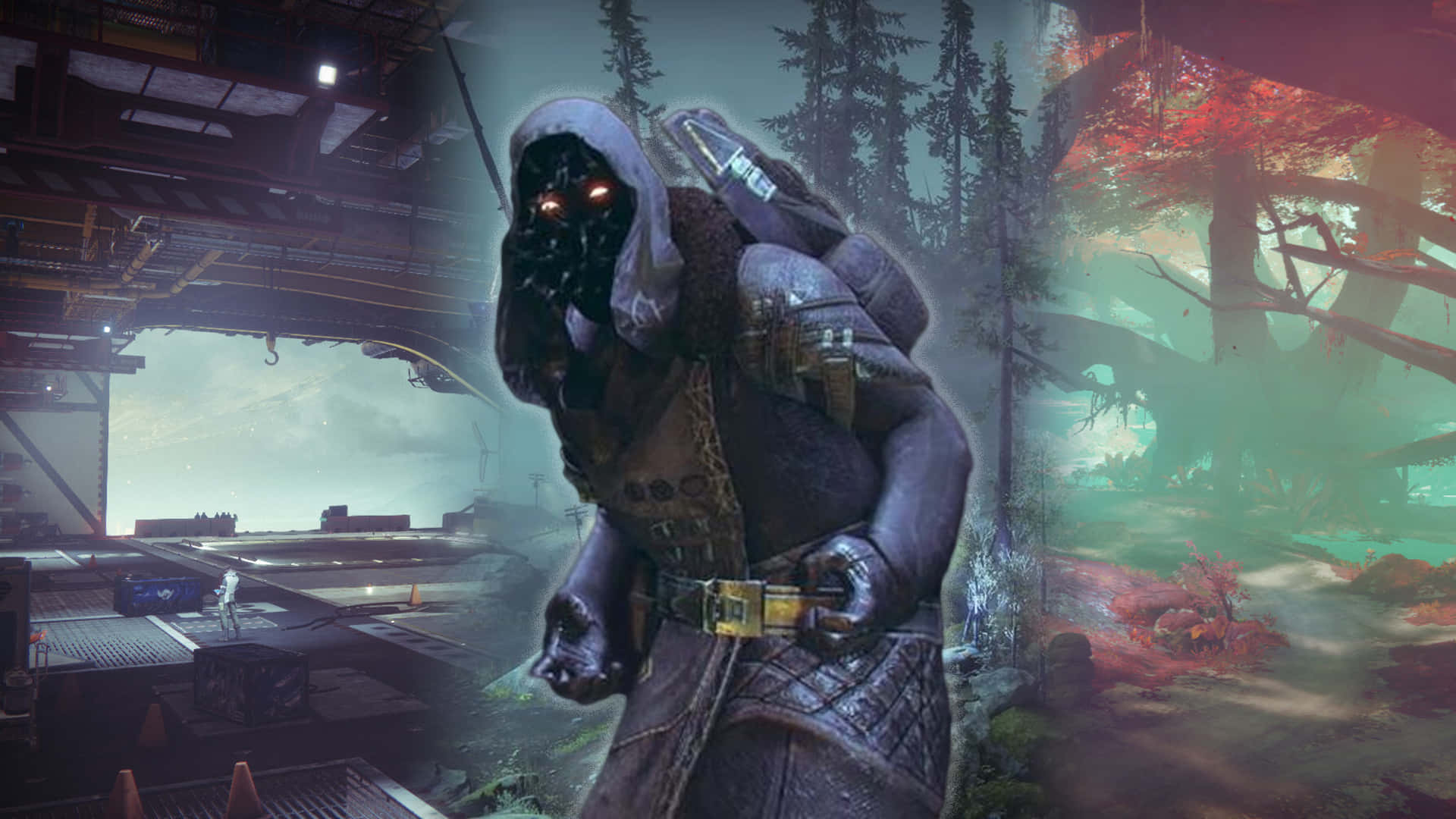 Mysterious Merchant Xur Presenting Exotics In Destiny 2 Wallpaper