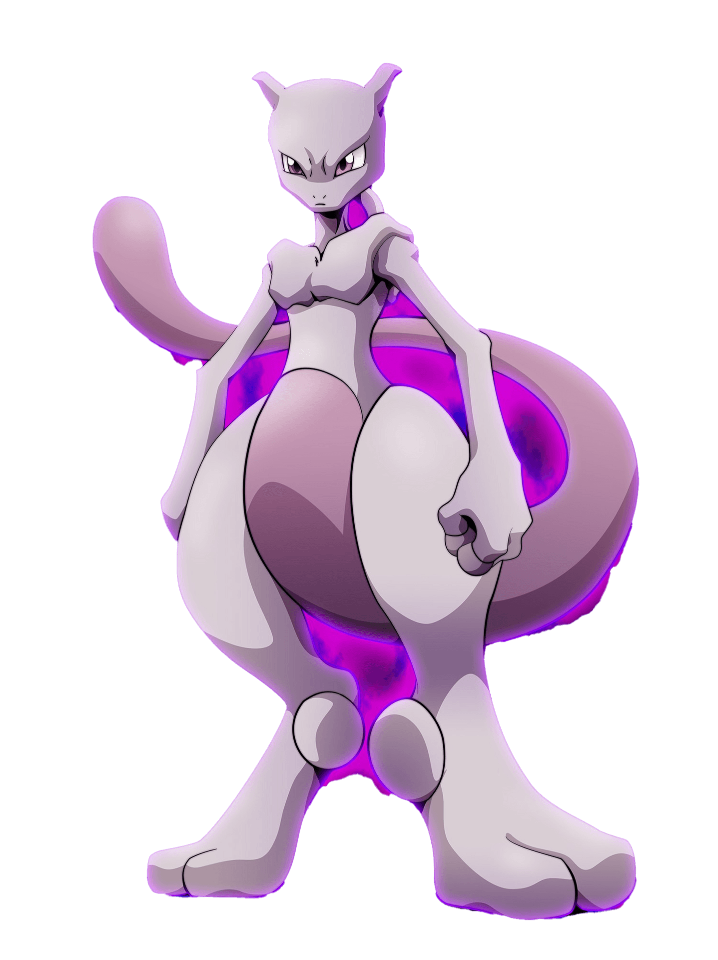 Mysterious Mewtwo In A Dynamic Pose