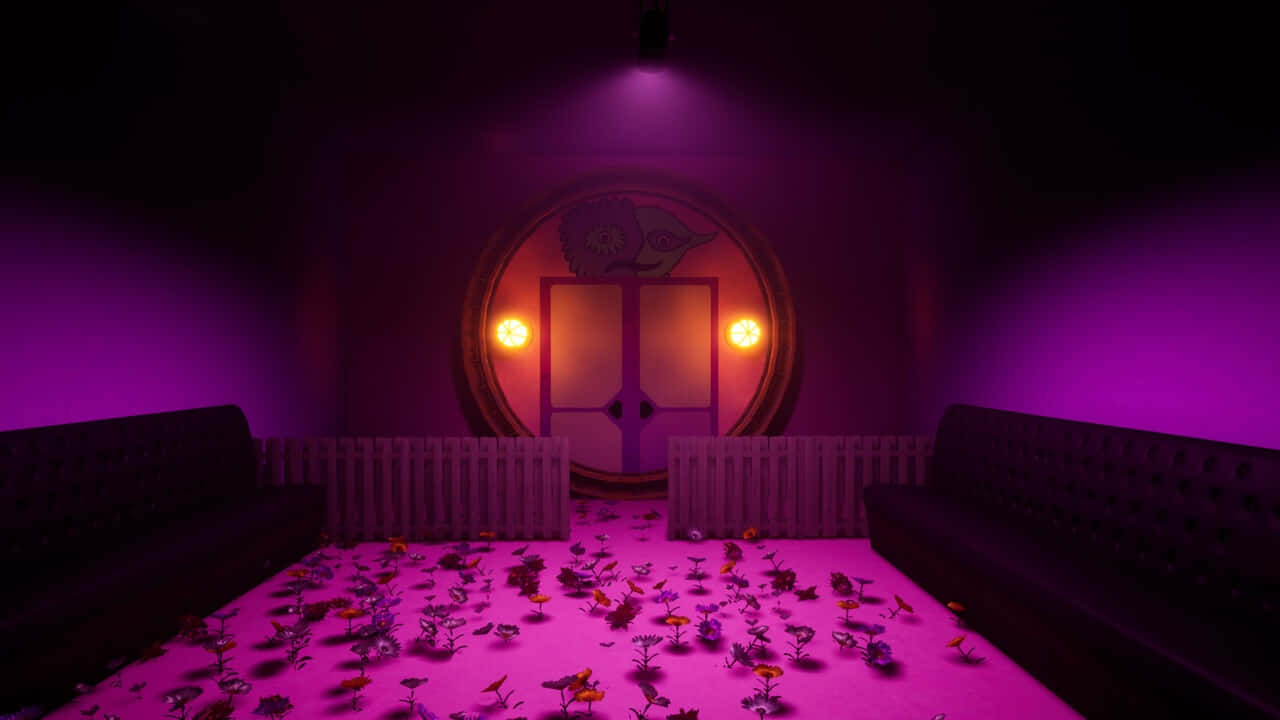 Mysterious Purple Room Garten Of Banban Wallpaper