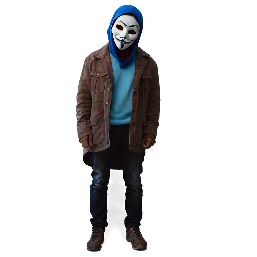 Mysterious Random Person With Mask Png Deg1 PNG