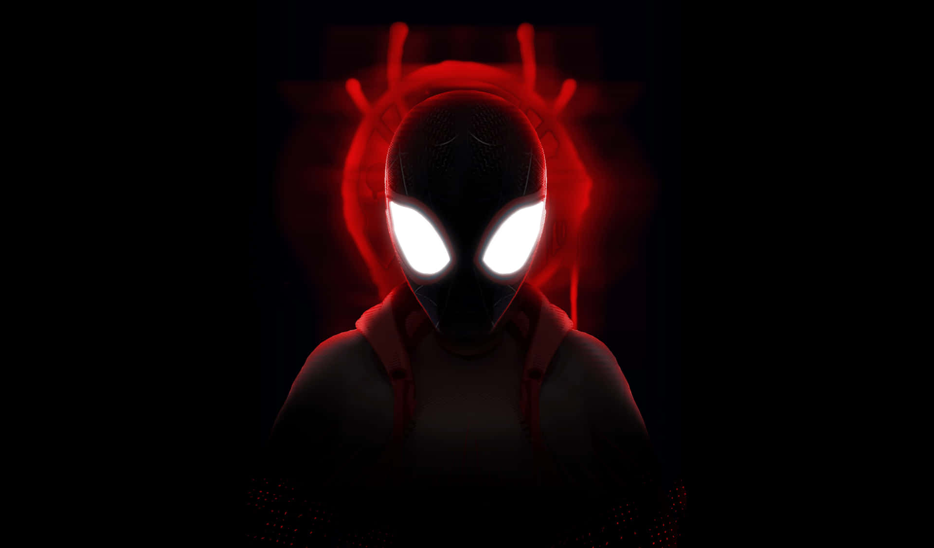 Mysterious Spider Verse Character Glow Wallpaper
