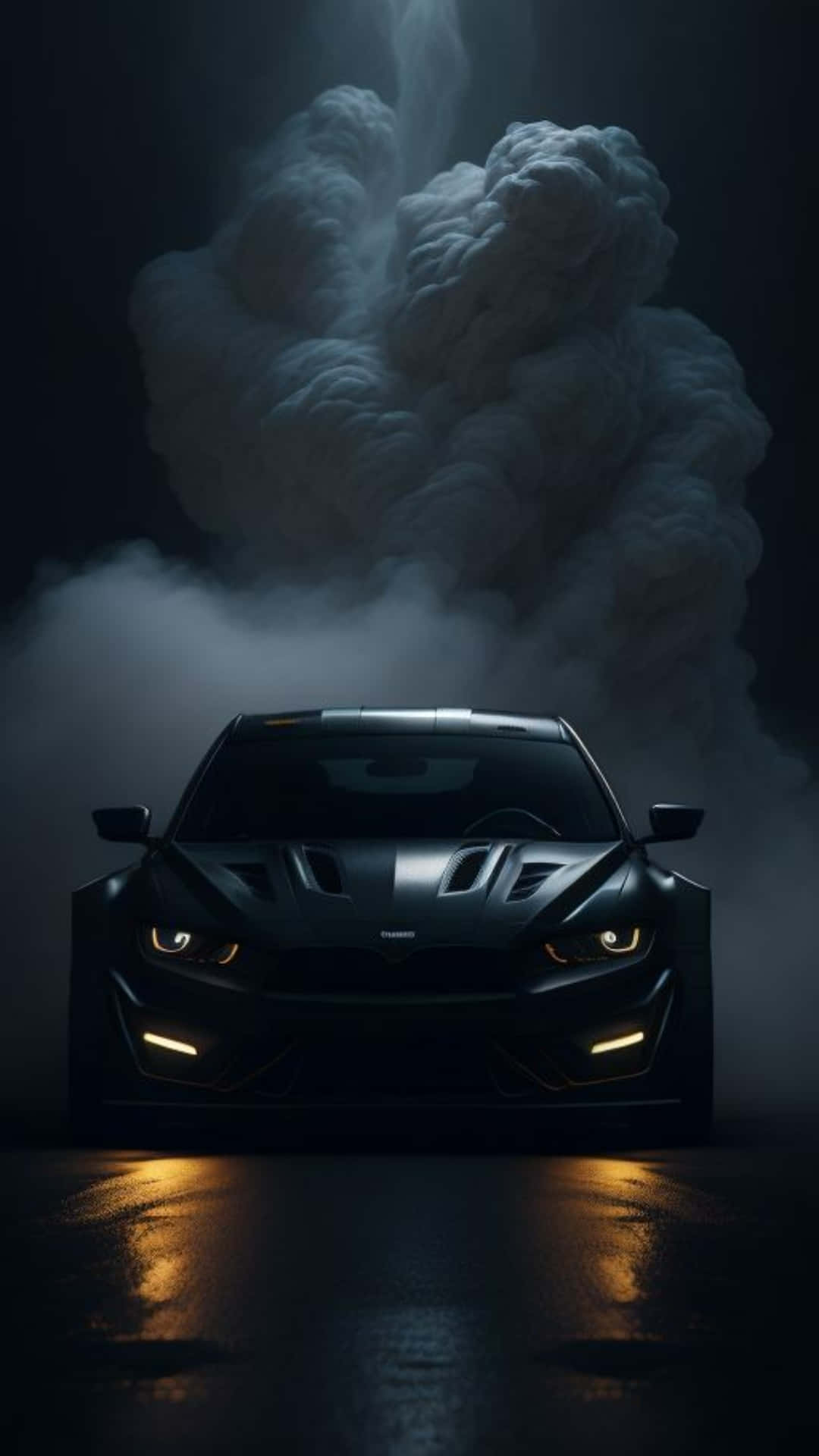 Mysterious Sports Car Nighttime Wallpaper