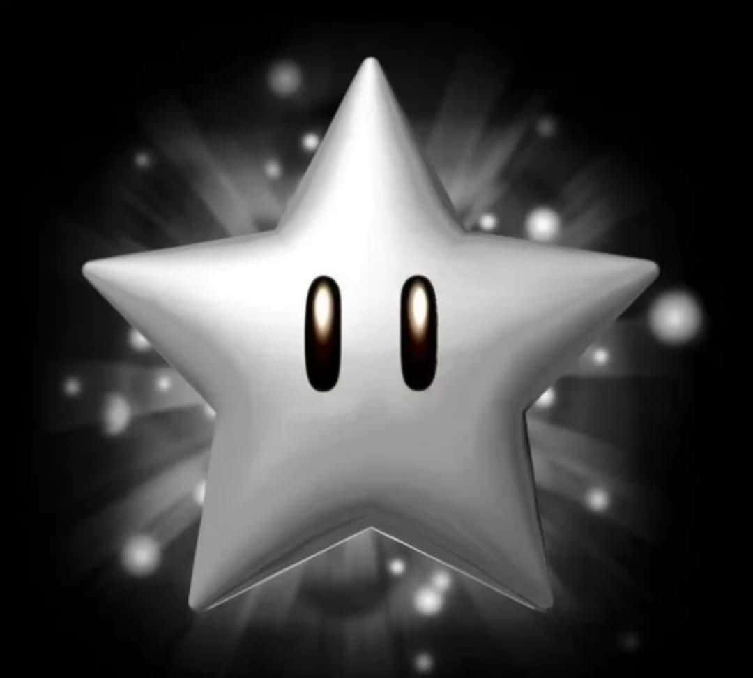 Mysterious_ Star_ Character_ Black_and_ White Wallpaper