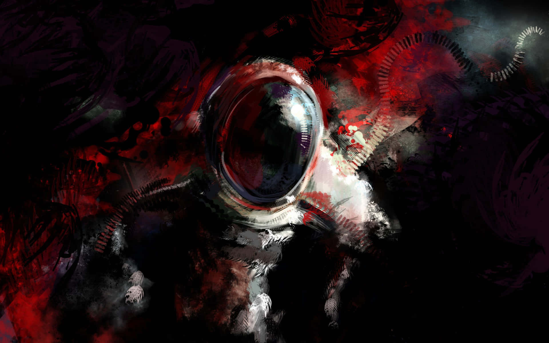 Mysterious Universe - A Spacecraft's Spooky Encounter Wallpaper