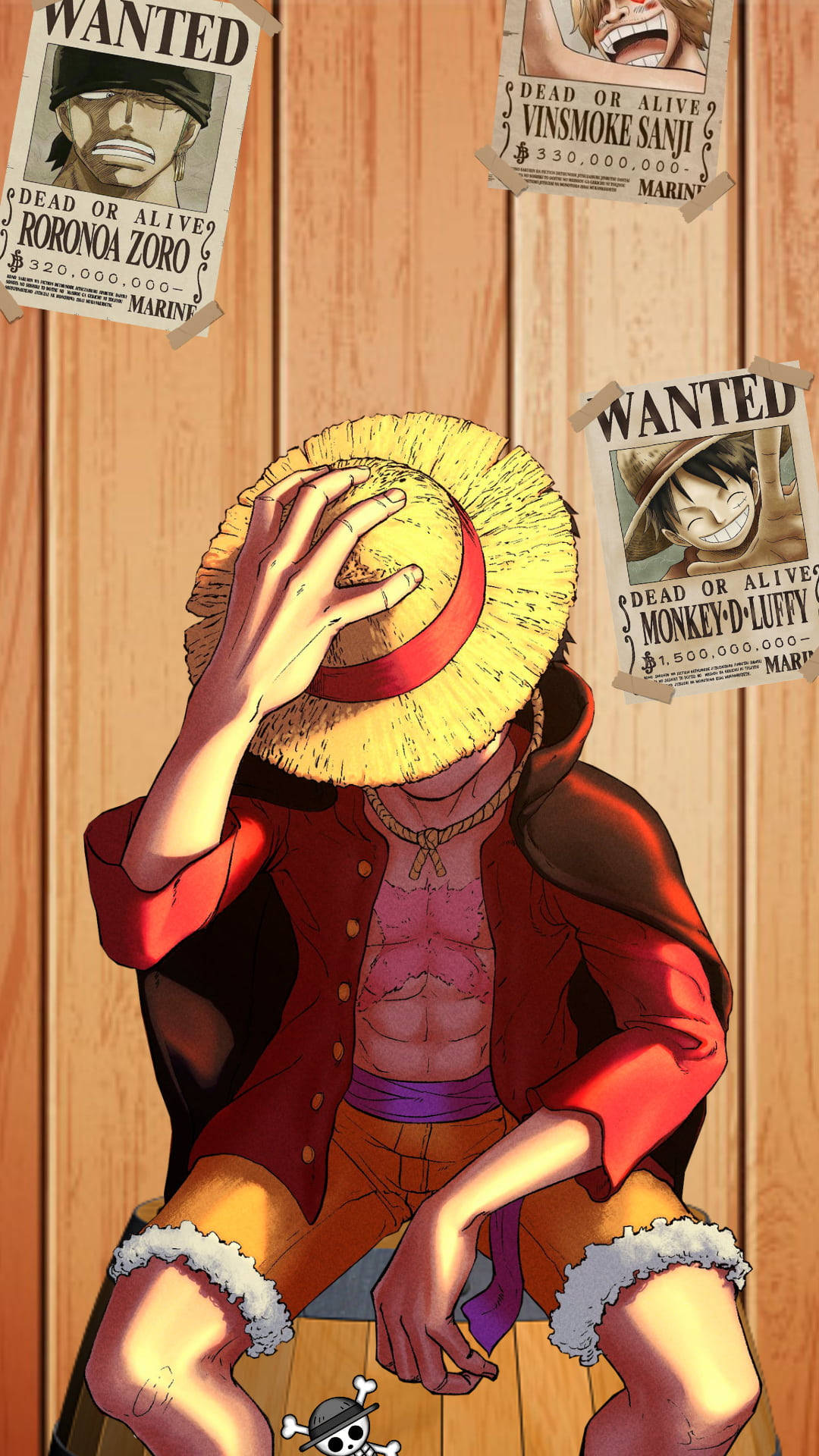 Mysterious Wanted One Piece Luffy Pfp Fanart Background