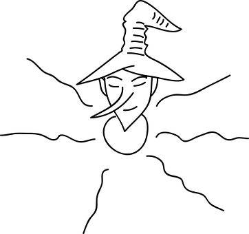 Mysterious Witch Silhouette PNG
