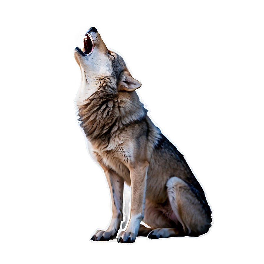 Download Mysterious Wolf Howl Png 05062024 | Wallpapers.com