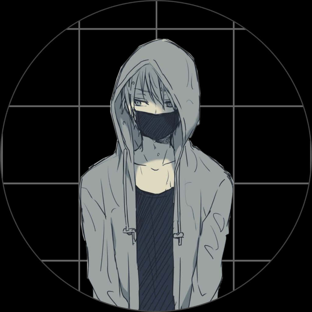 Mysterious_ Anime_ Boy_with_ Hoodie_and_ Mask.jpg PNG