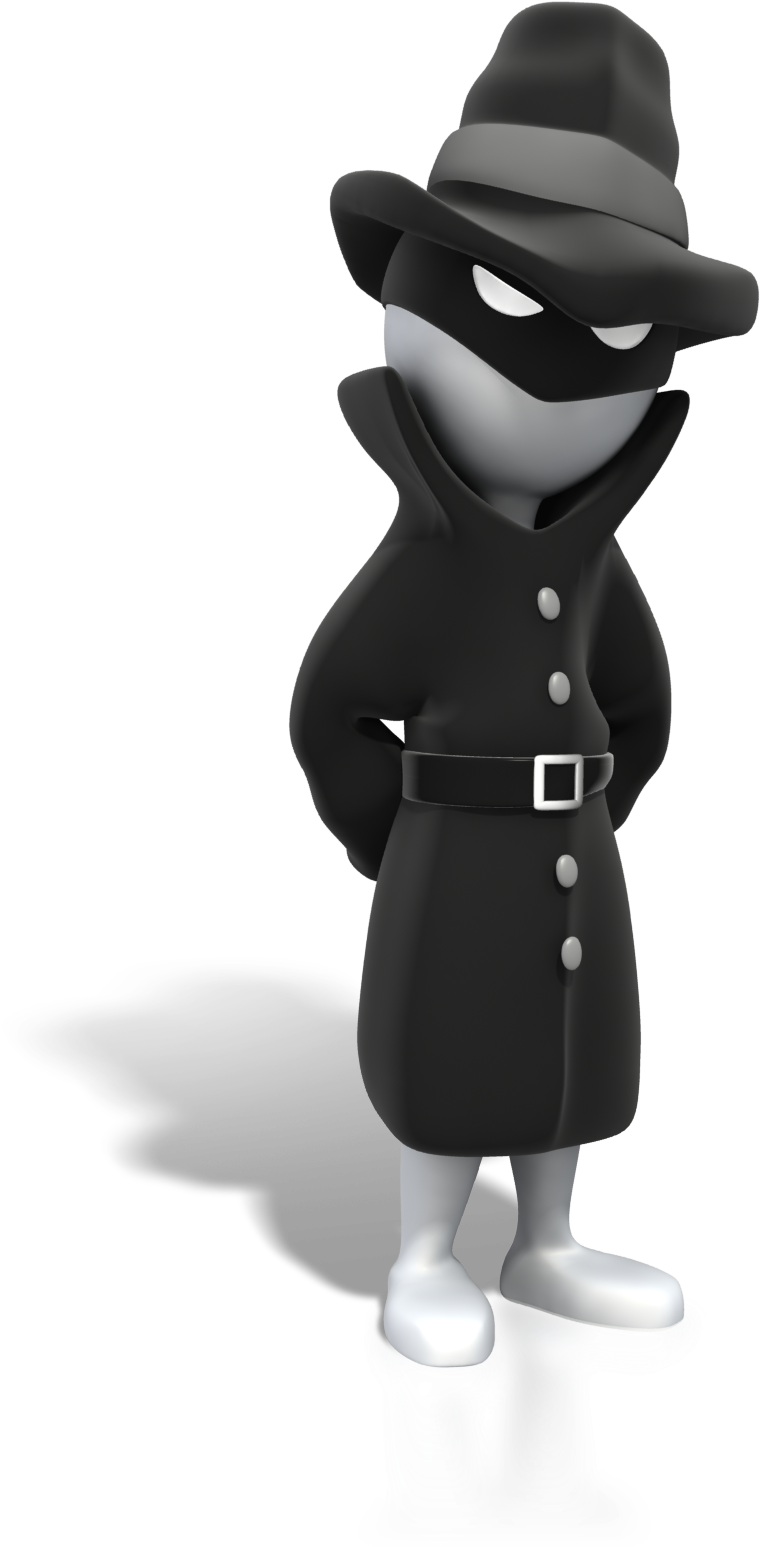 Mysterious_ Spy_ Character PNG