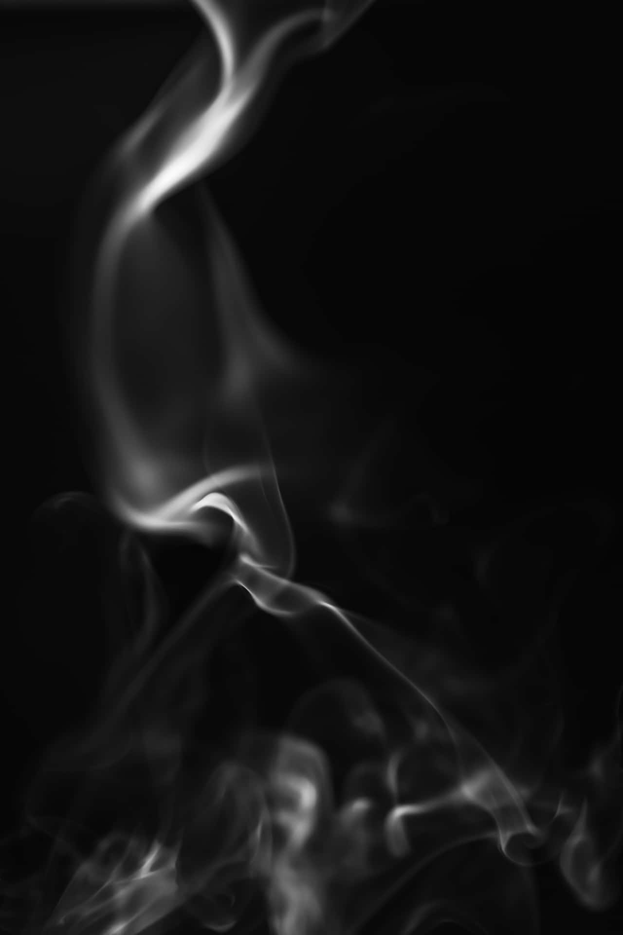 Smoke On A Black Background