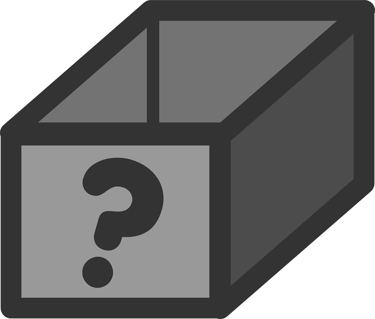 Mystery Black Box Icon PNG