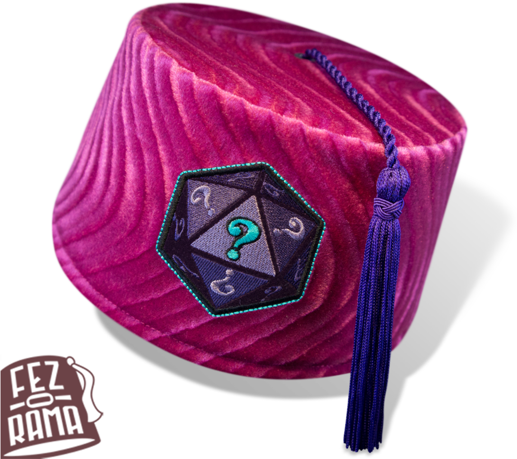 Mystery Embellished Purple Fez PNG