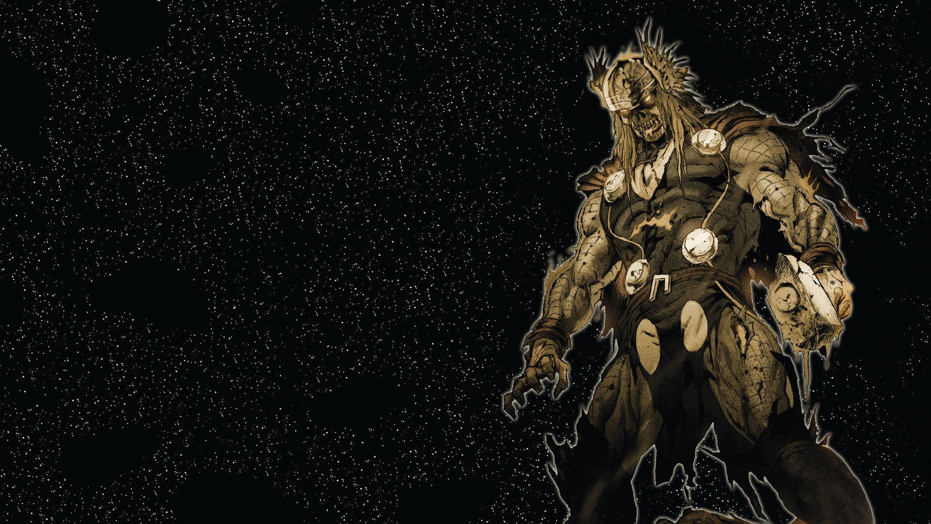 Mystery Thor Ultimates 2 Marvel Comic Illustration Background