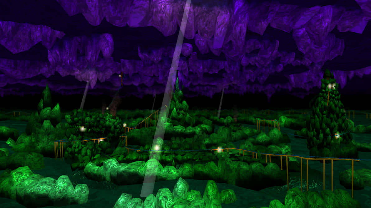 Mystic Cave Zone Sonic Omgeving Achtergrond