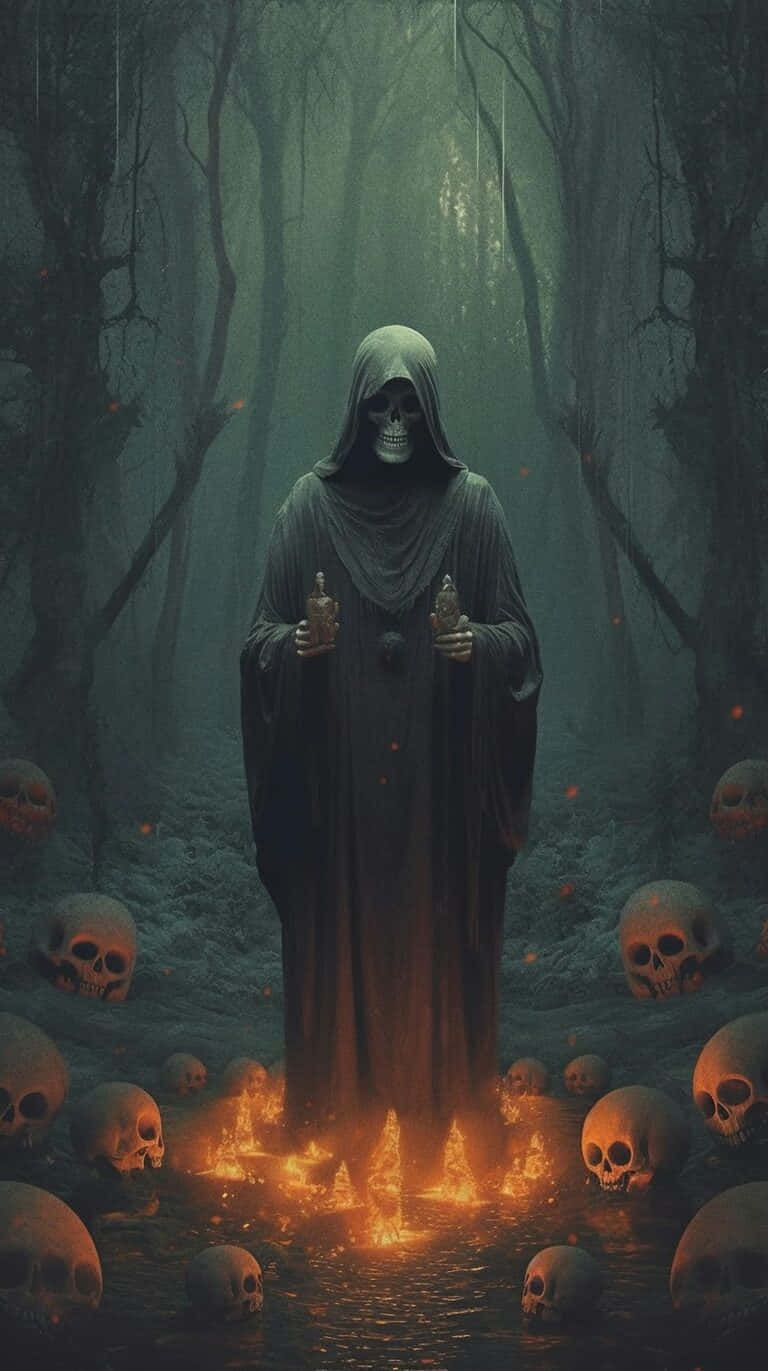 Mystic_ Forest_ Ritual_ Halloween.jpg Wallpaper