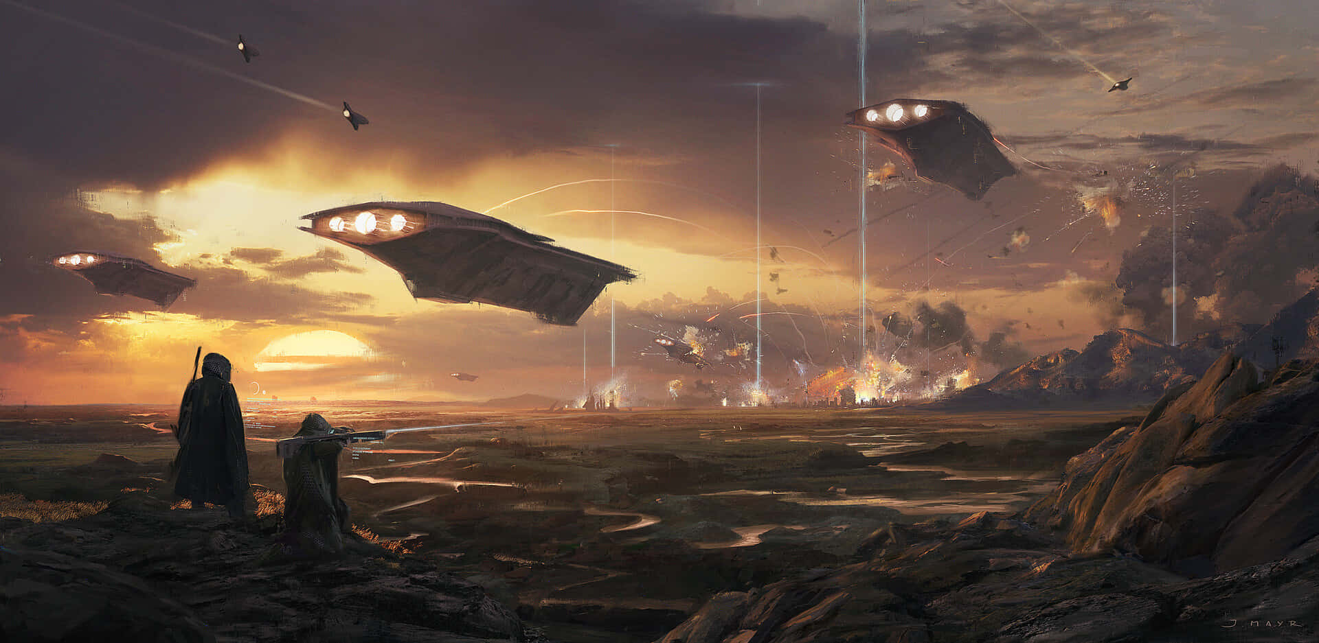 Mystic Galaxy Warship - Conquering Unchartered Universes Wallpaper